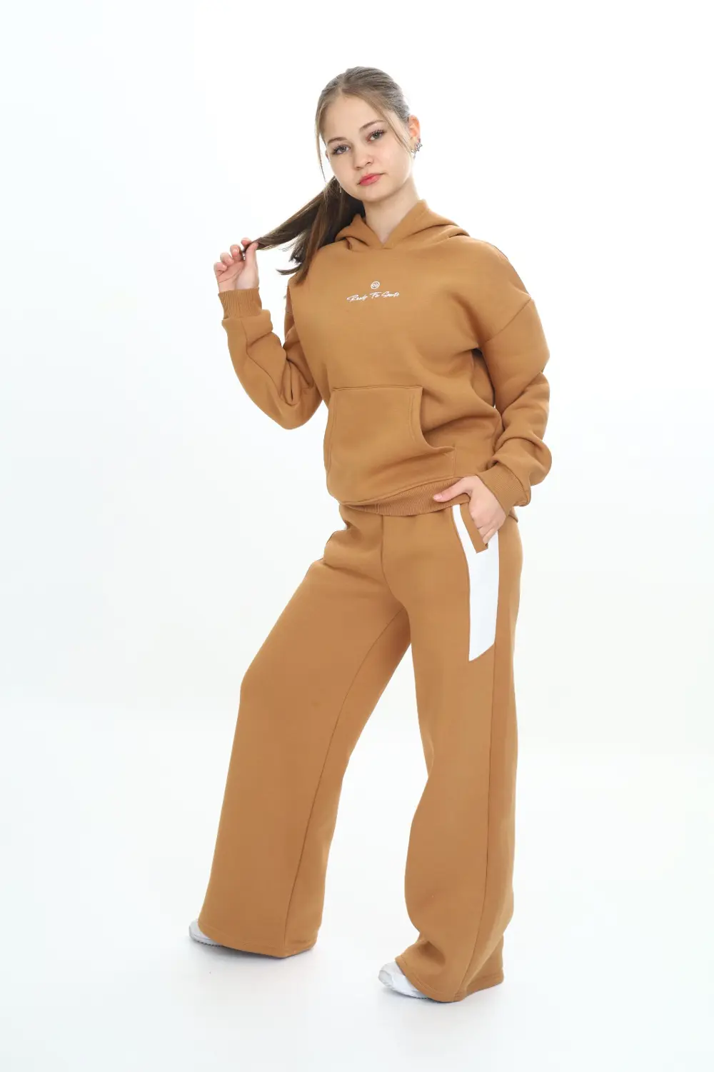 Toontoy Kız Çocuk Kapüşonlu Eşofman Takım