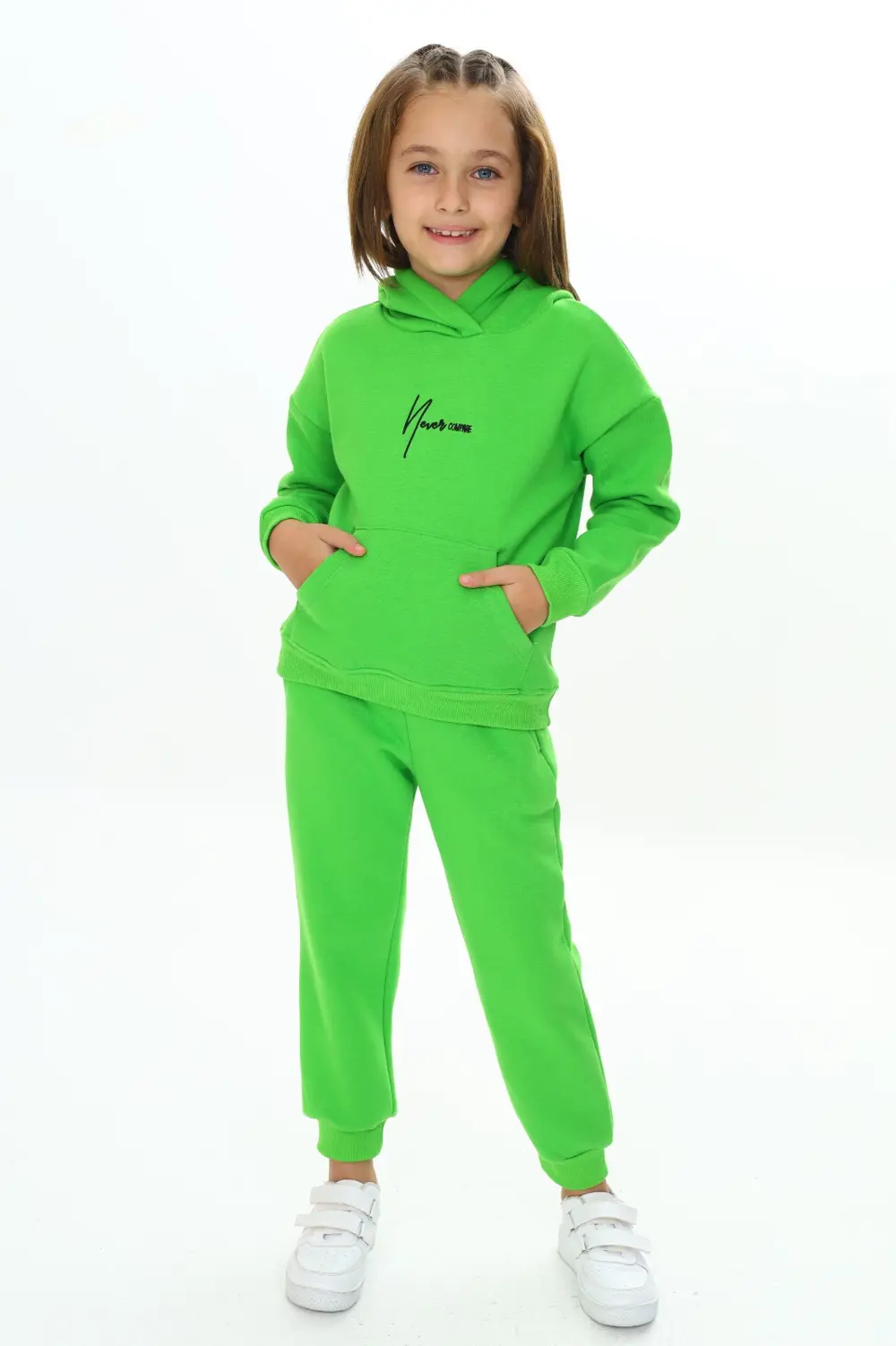 Toontoy Kız Çocuk Kapüşonlu Eşofman Takım