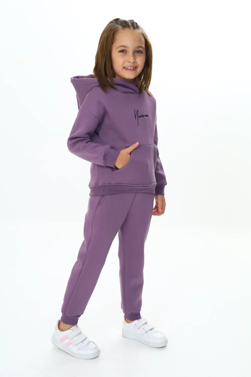 Toontoy Kız Çocuk Kapüşonlu Eşofman Takım