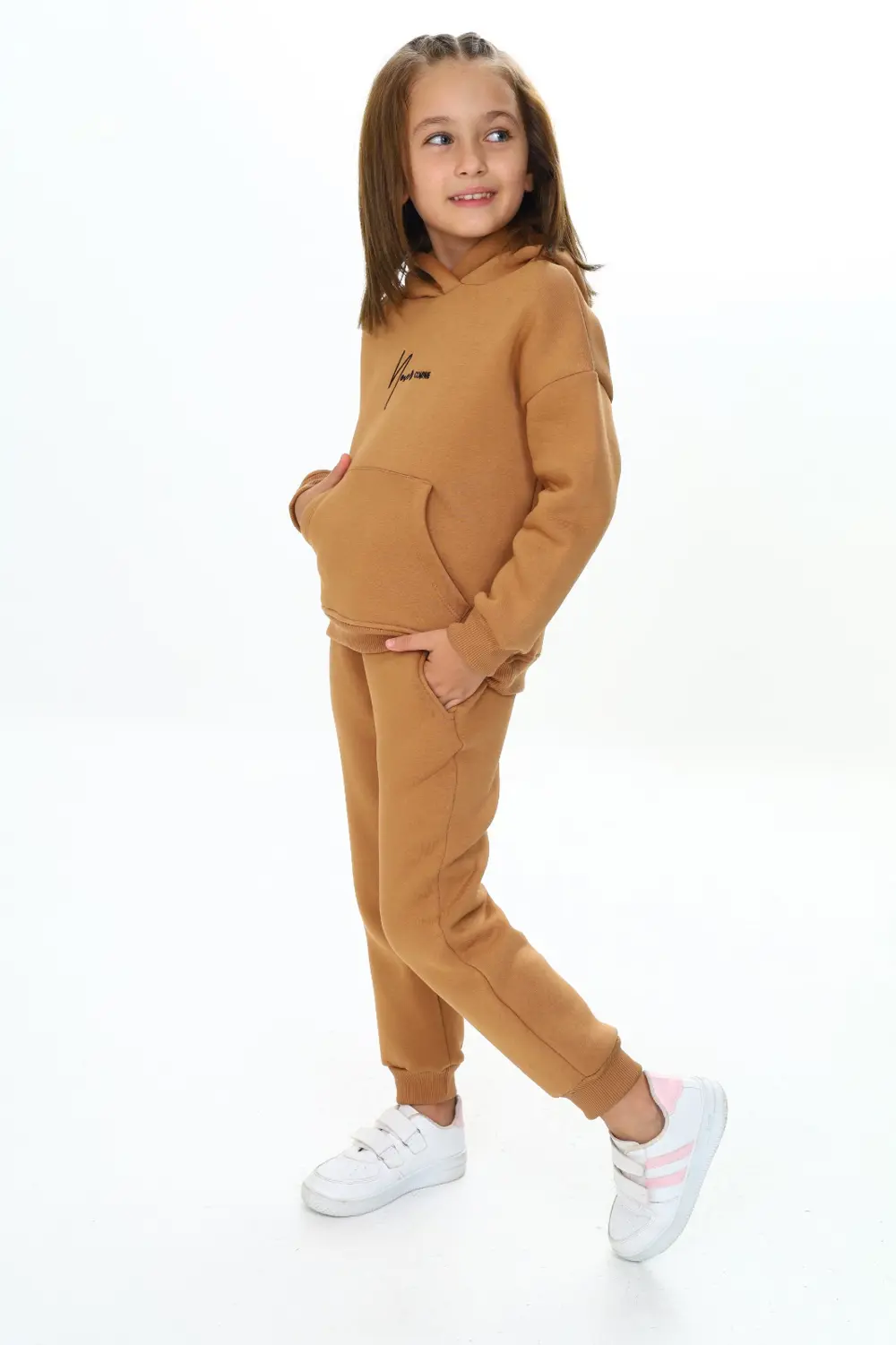 Toontoy Kız Çocuk Kapüşonlu Eşofman Takım