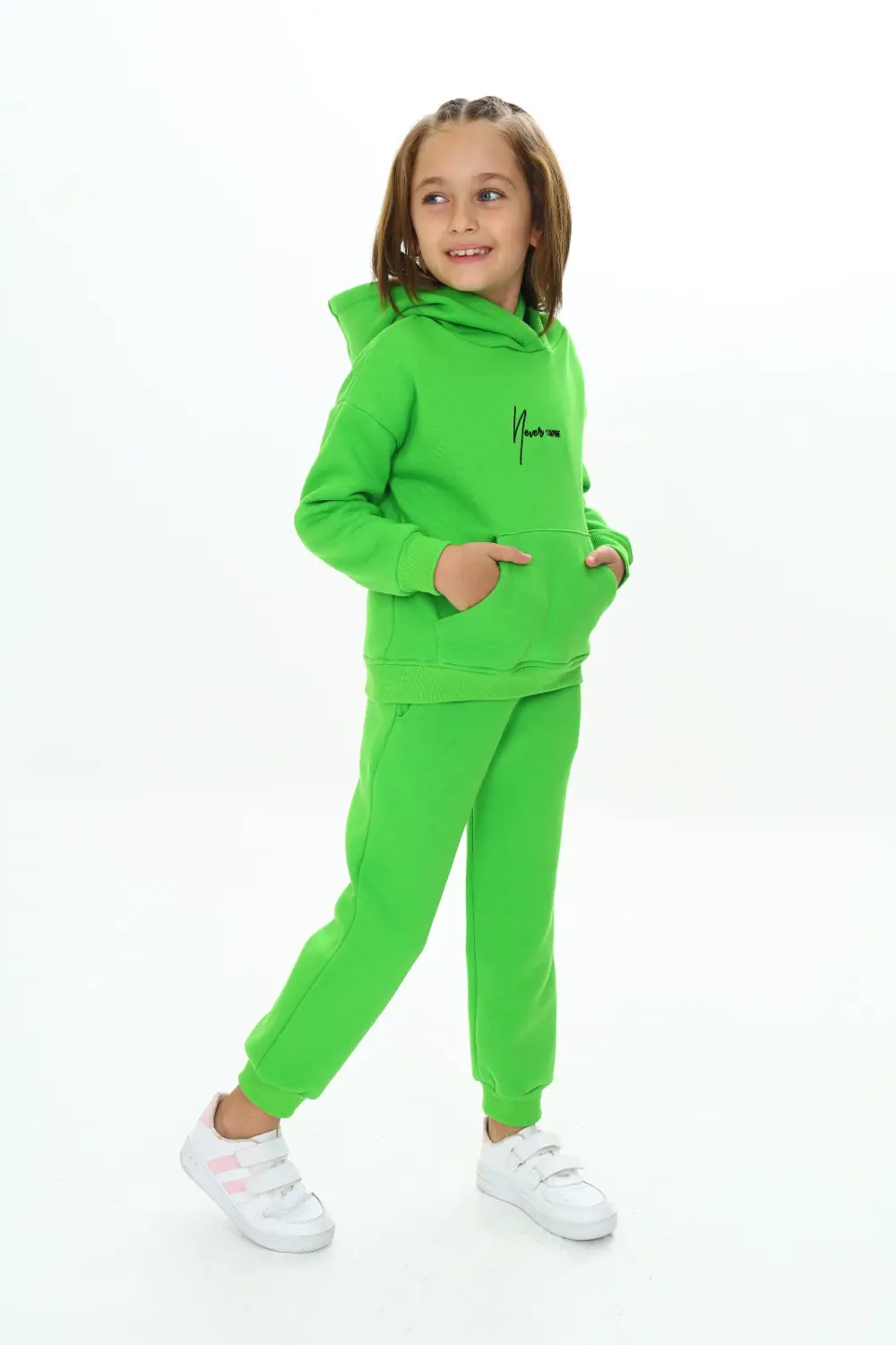 Toontoy Kız Çocuk Kapüşonlu Eşofman Takım