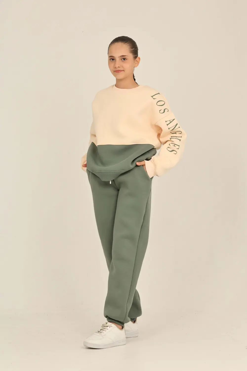 Toontoy Kız Çocuk Los Angeles Baskılı Eşofman Takım