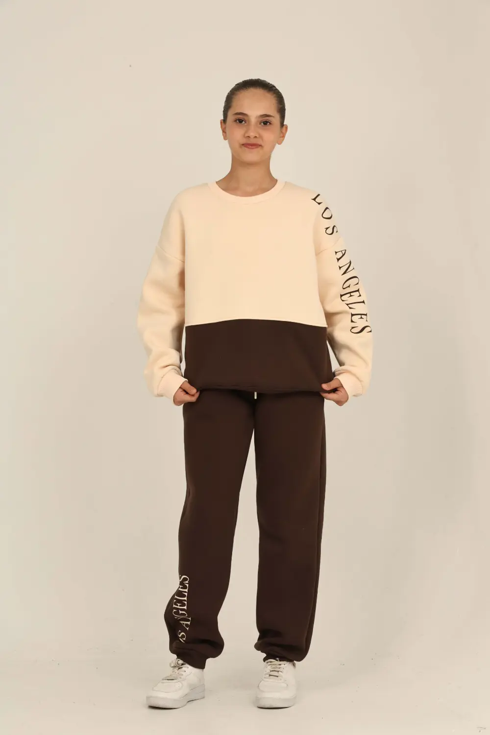 Toontoy Kız Çocuk Los Angeles Baskılı Eşofman Takım