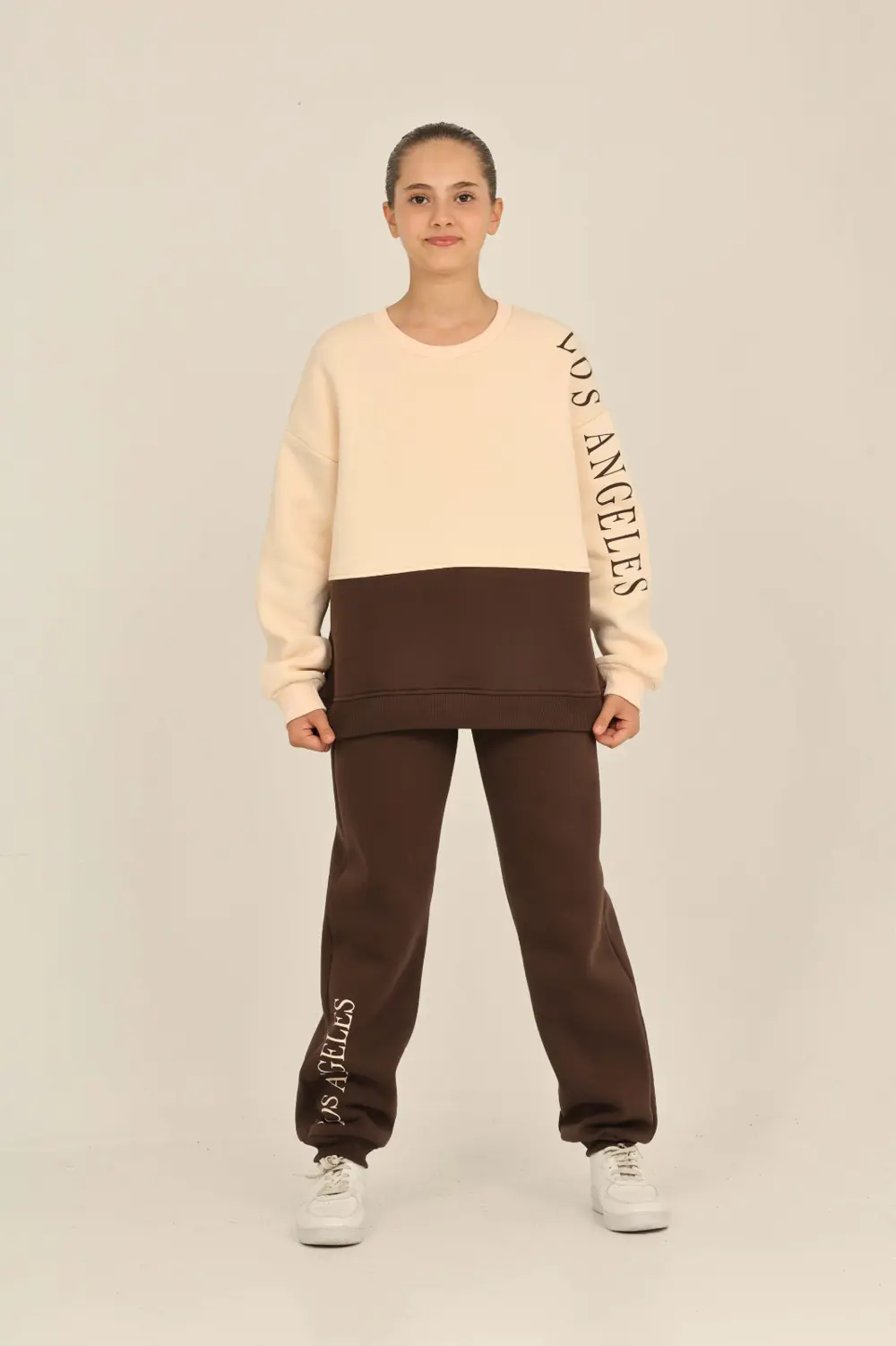 Toontoy Kız Çocuk Los Angeles Baskılı Eşofman Takım