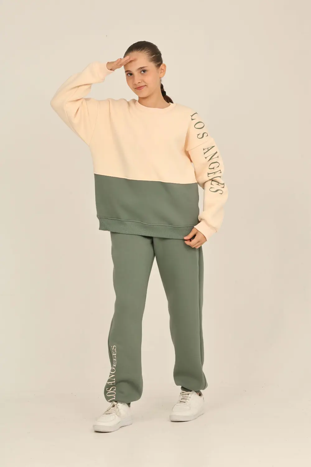 Toontoy Kız Çocuk Los Angeles Baskılı Eşofman Takım