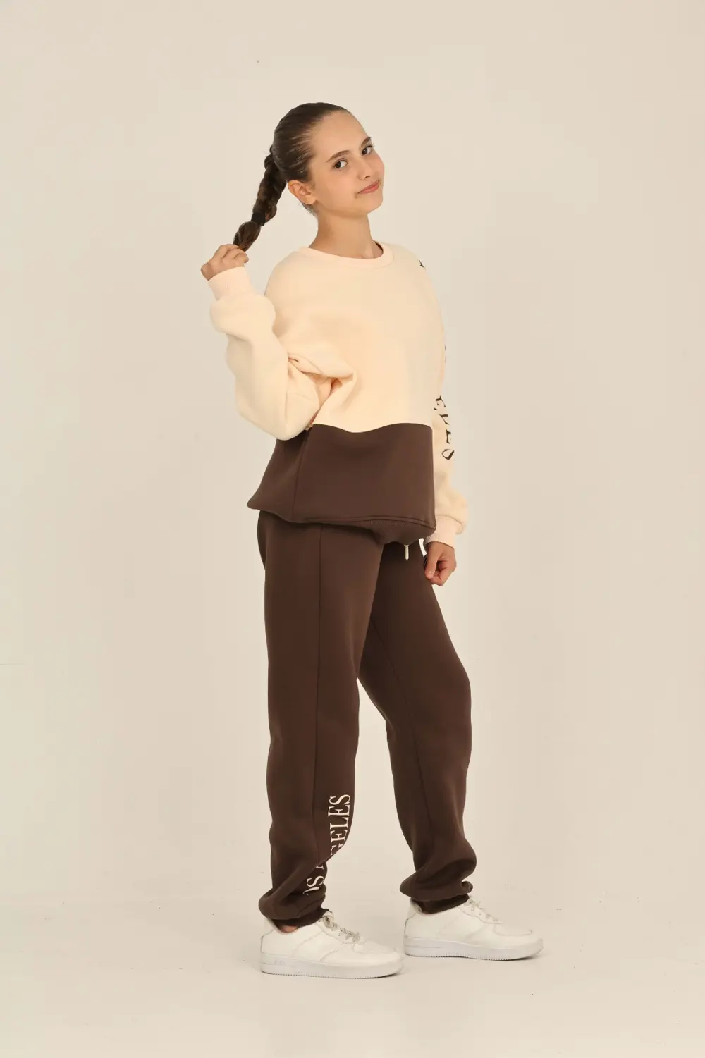 Toontoy Kız Çocuk Los Angeles Baskılı Eşofman Takım