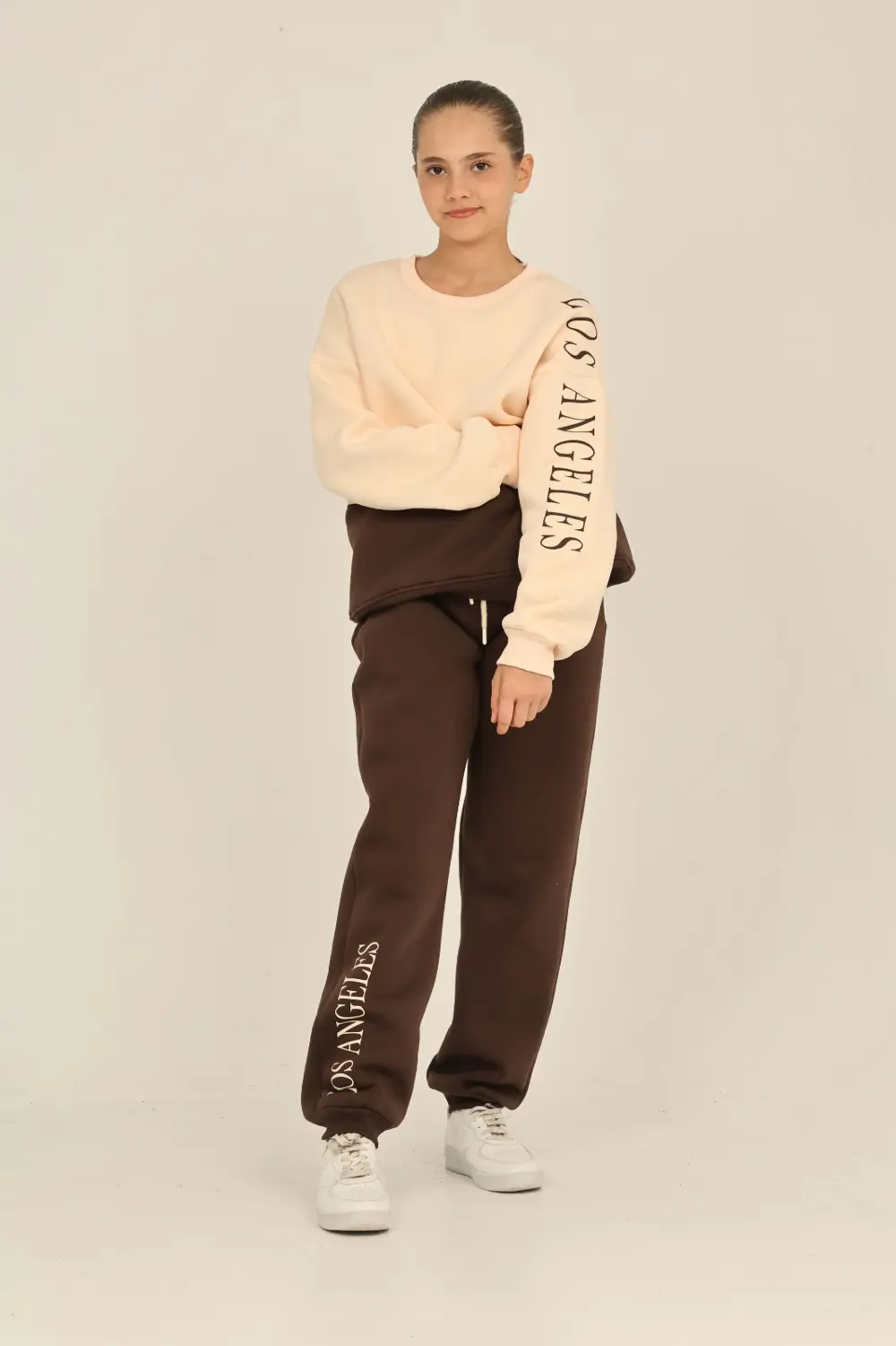 Toontoy Kız Çocuk Los Angeles Baskılı Eşofman Takım