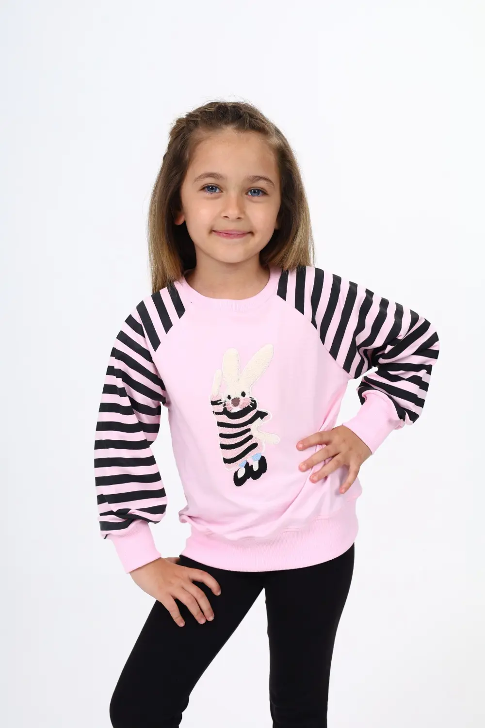 Toontoy Kız Çocuk Nakışlı Sweatshirt