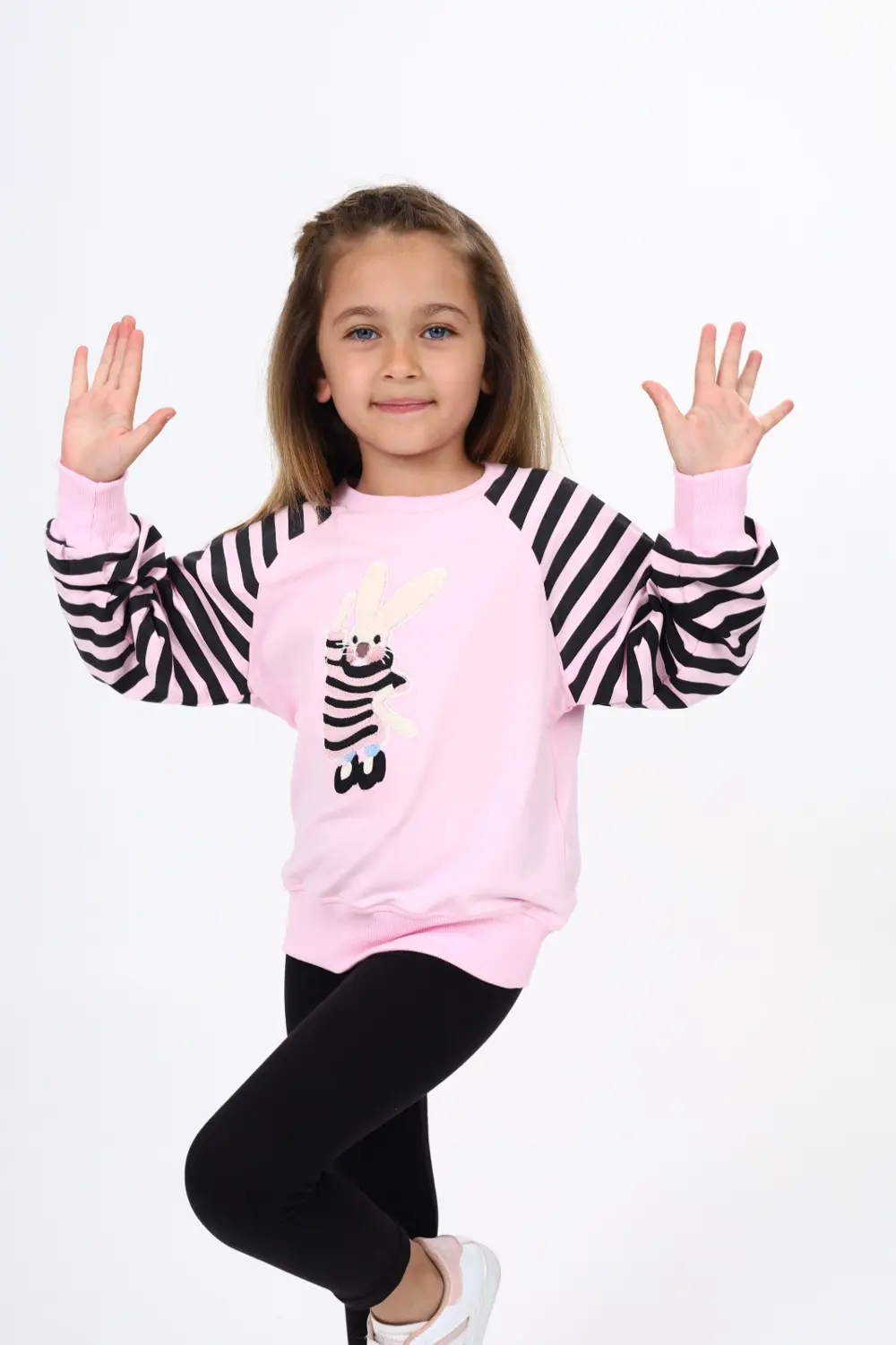 Toontoy Kız Çocuk Nakışlı Sweatshirt