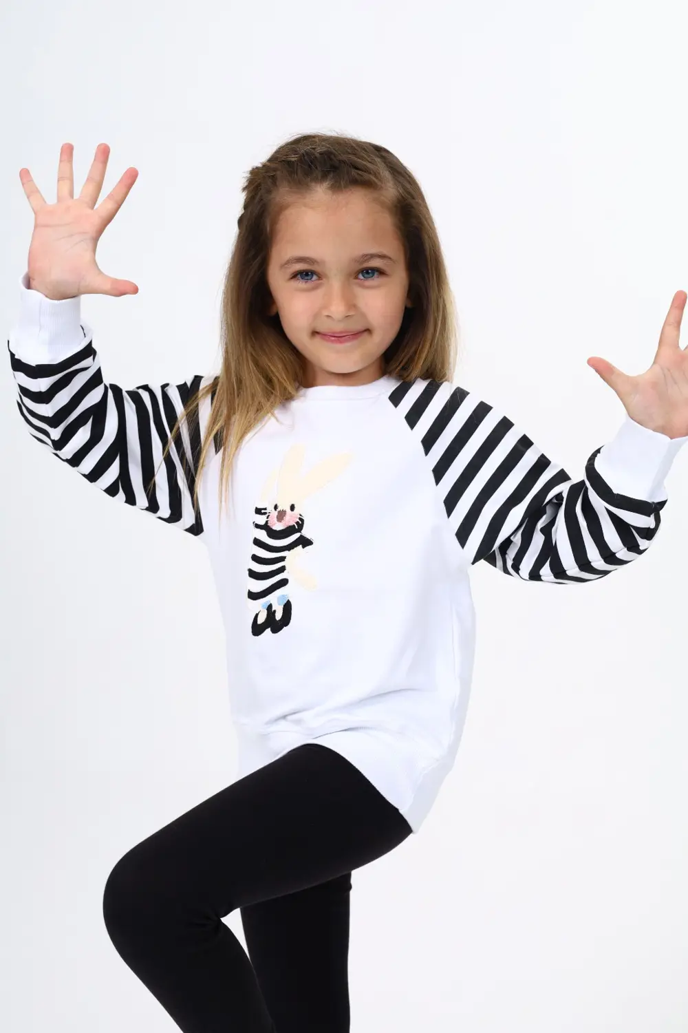 Toontoy Kız Çocuk Nakışlı Sweatshirt