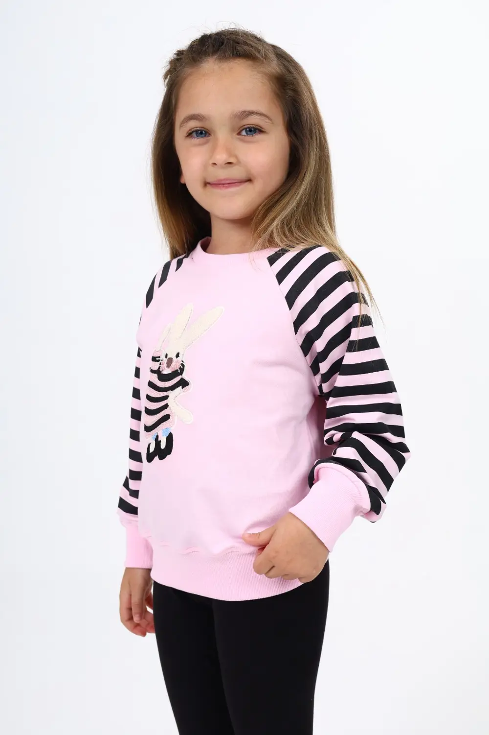 Toontoy Kız Çocuk Nakışlı Sweatshirt