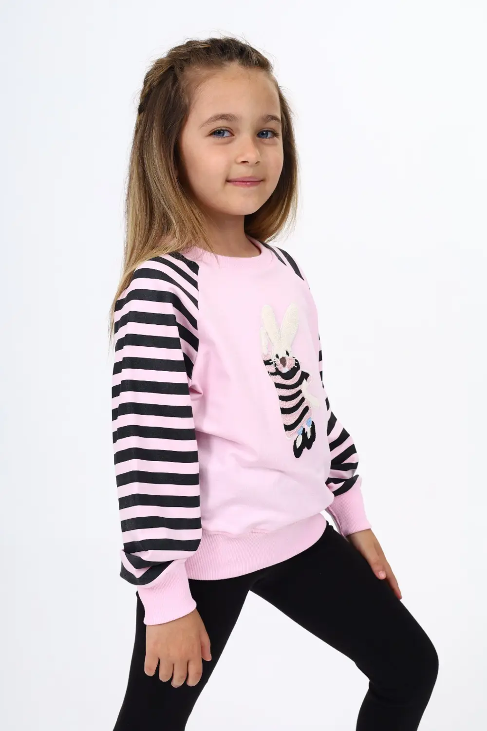 Toontoy Kız Çocuk Nakışlı Sweatshirt