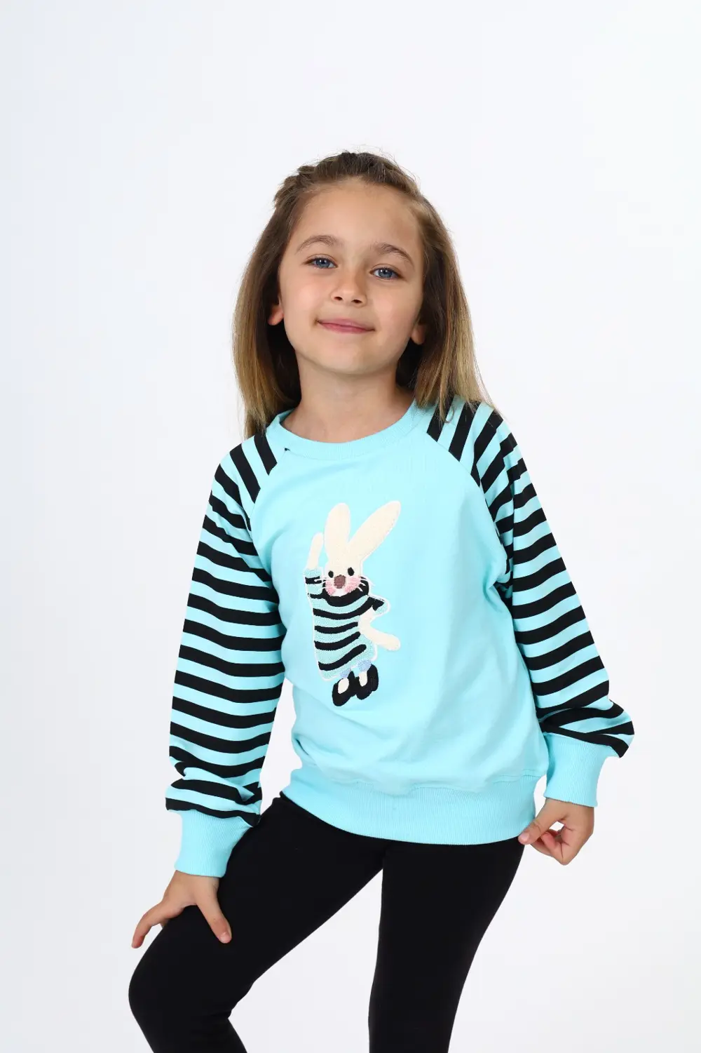 Toontoy Kız Çocuk Nakışlı Sweatshirt