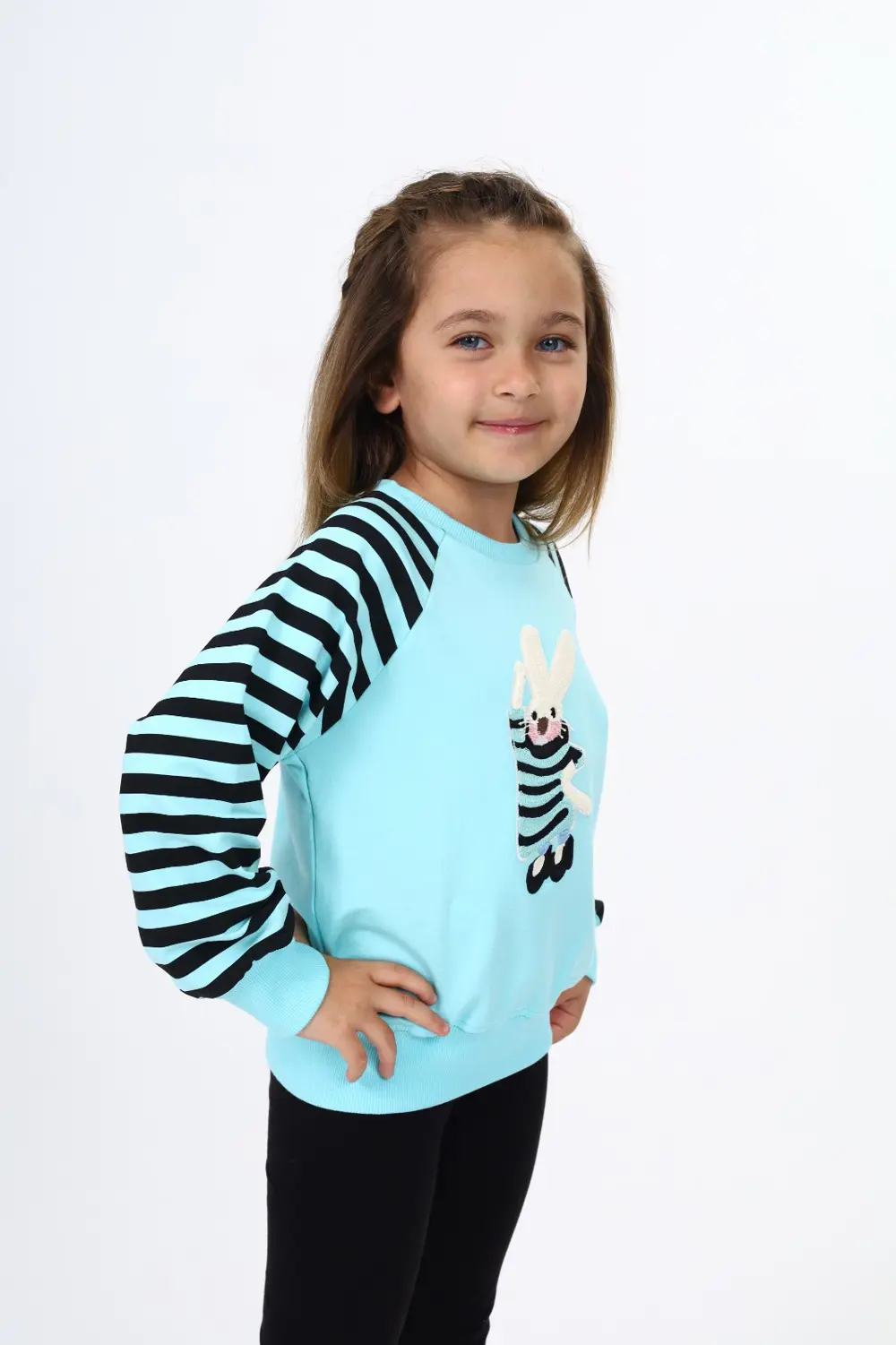 Toontoy Kız Çocuk Nakışlı Sweatshirt