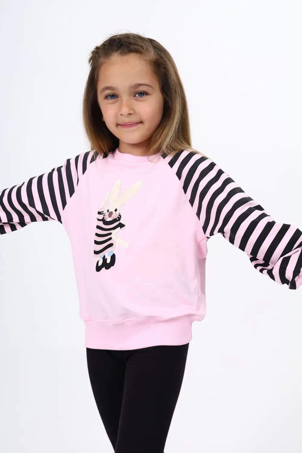 Toontoy Kız Çocuk Nakışlı Sweatshirt