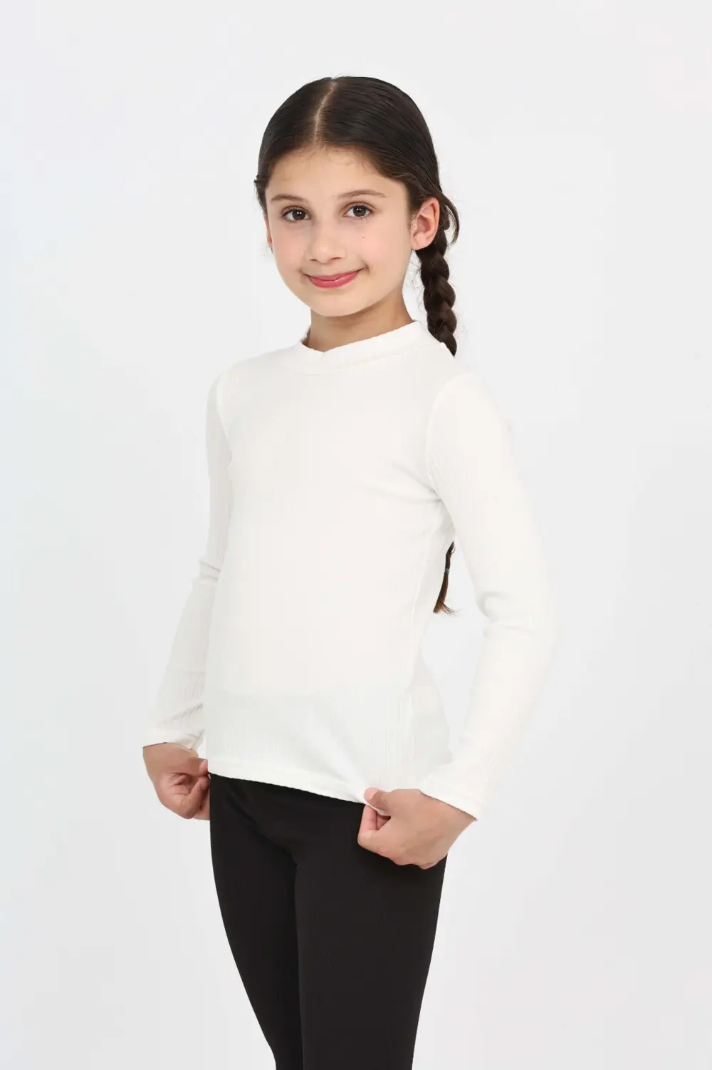Toontoy Kız Çocuk Okul Balıkçı Yaka Tişört
