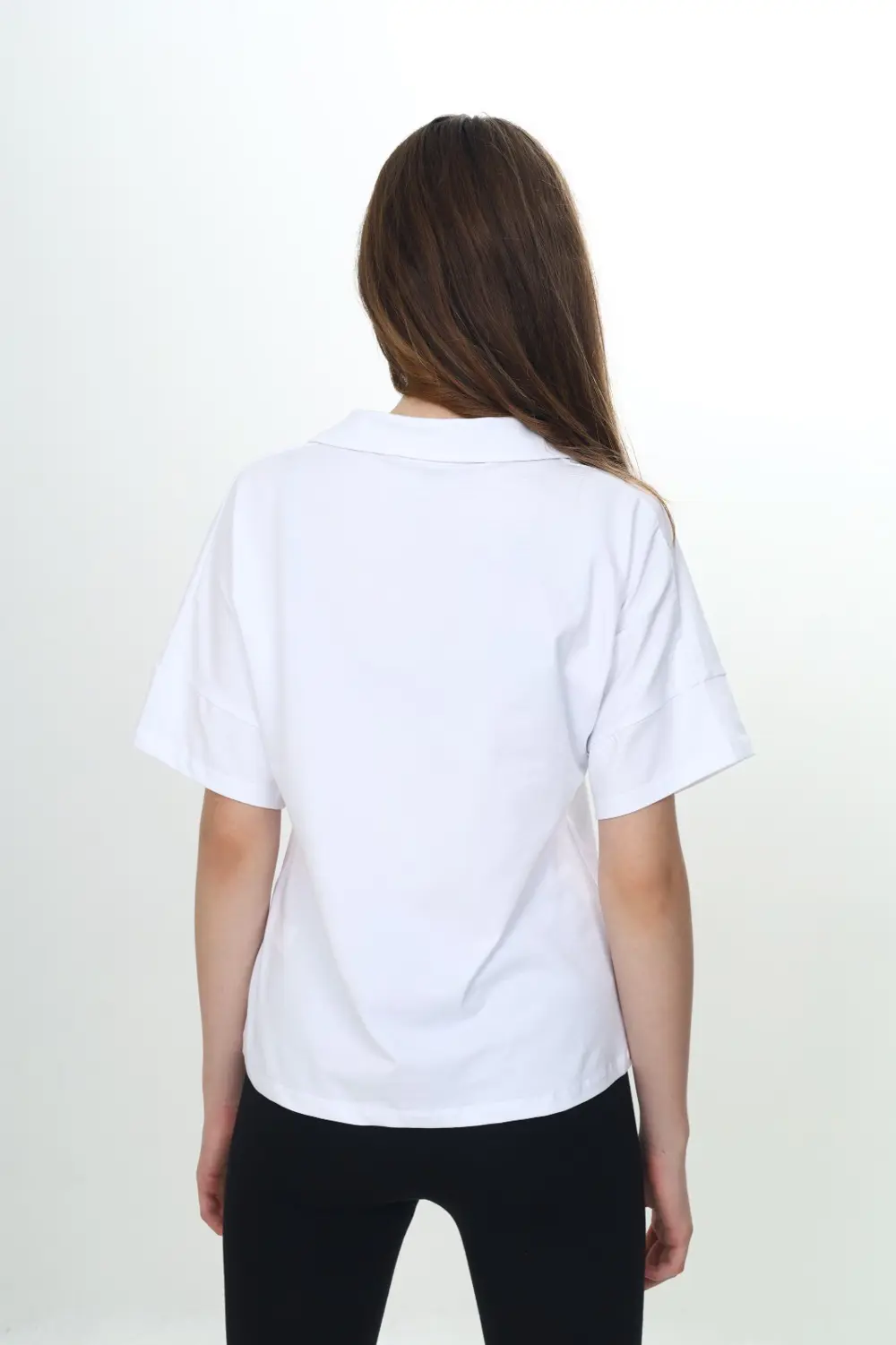 Toontoy Kız Çocuk Okul Polo Yaka Tişört