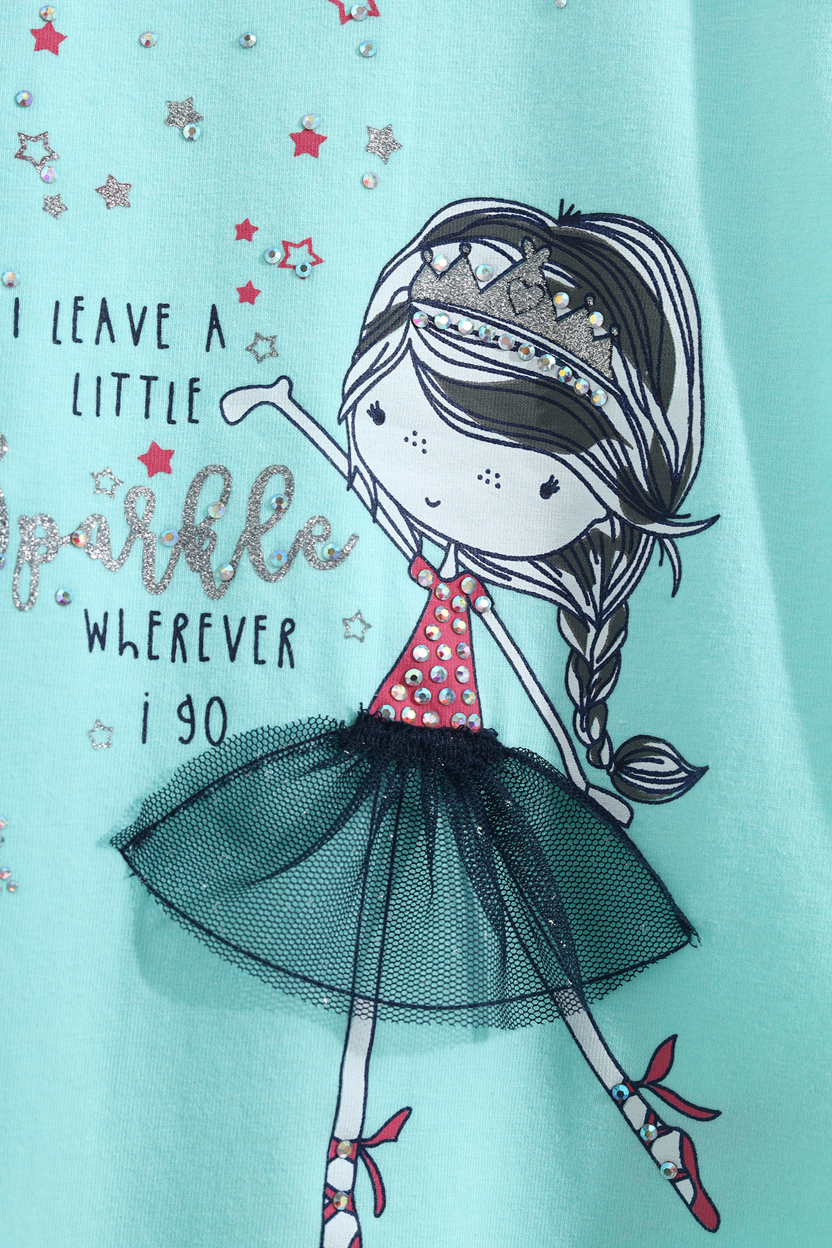 Toontoy  Kız Çocuk Pale Danslı Kız Baskılı Kaprili Takım