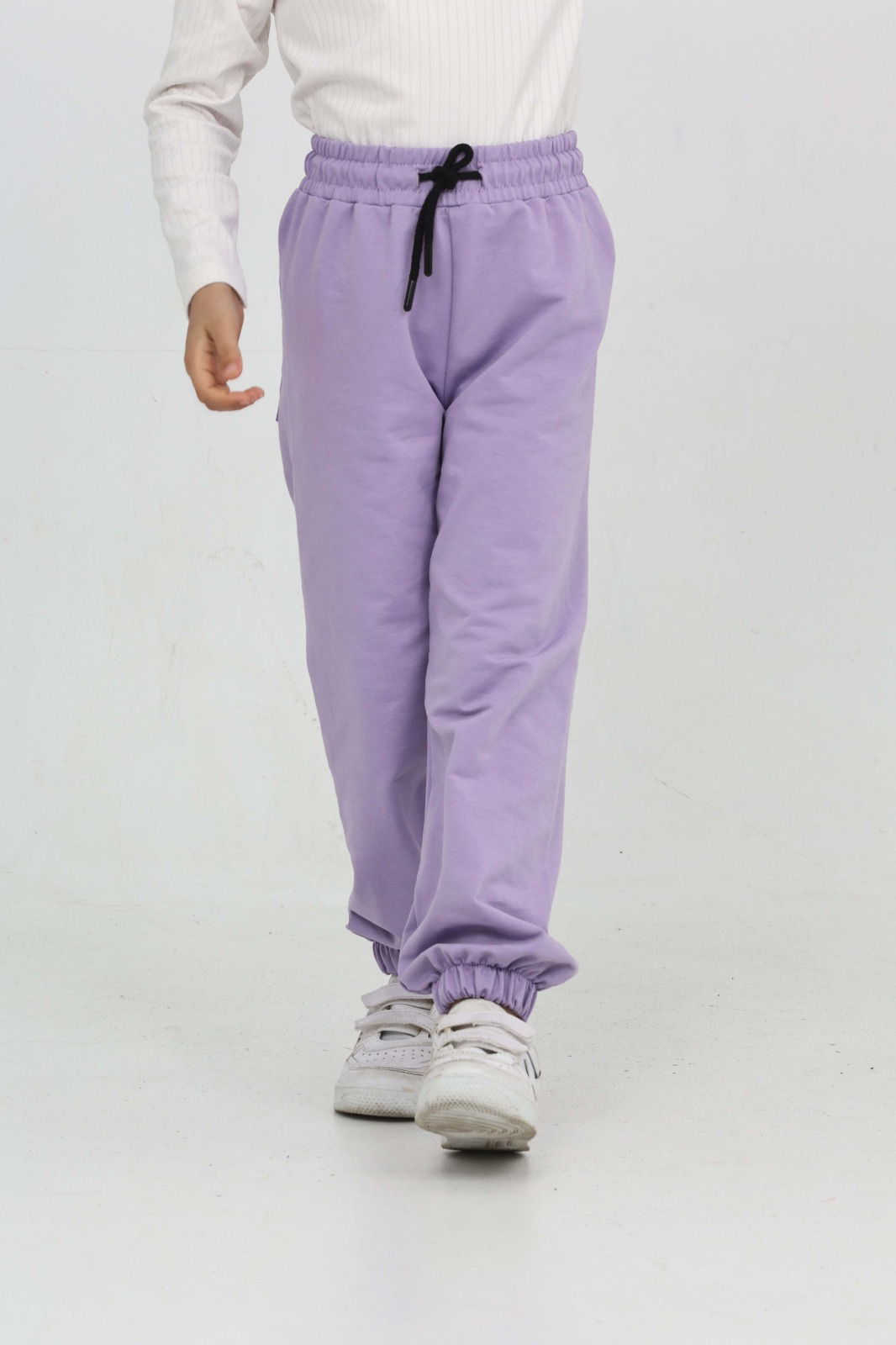 Toontoy Kız Çocuk Paça Ayı Baskılı Eşofman Alt