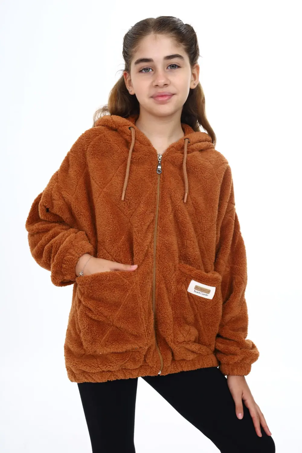 Toontoy Kız Çocuk Peluş Hırka