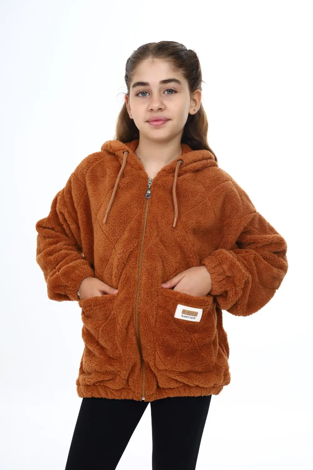 Toontoy Kız Çocuk Peluş Hırka