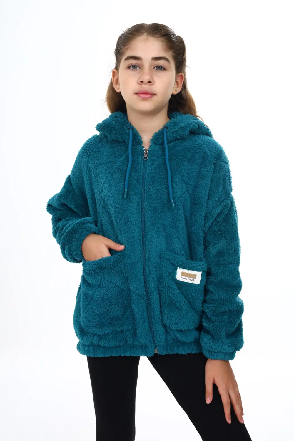 Toontoy Kız Çocuk Peluş Hırka