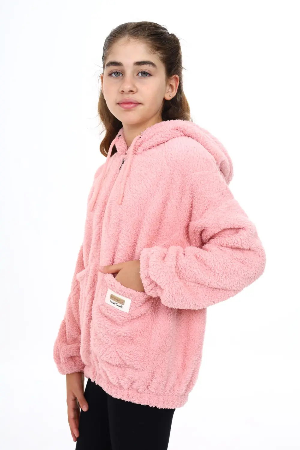 Toontoy Kız Çocuk Peluş Hırka