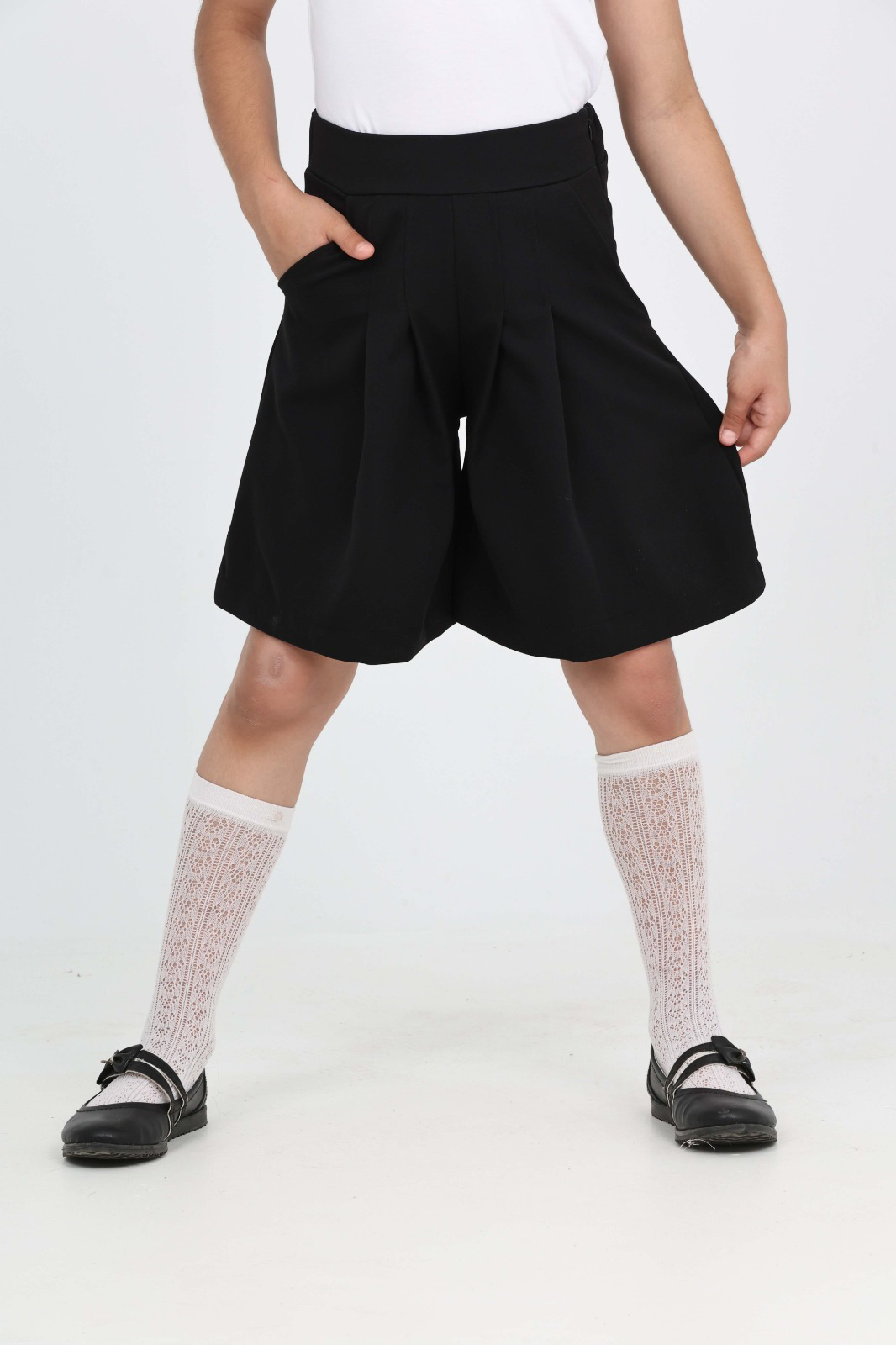 Toontoy Kız Çocuk Pileli Okul Şort