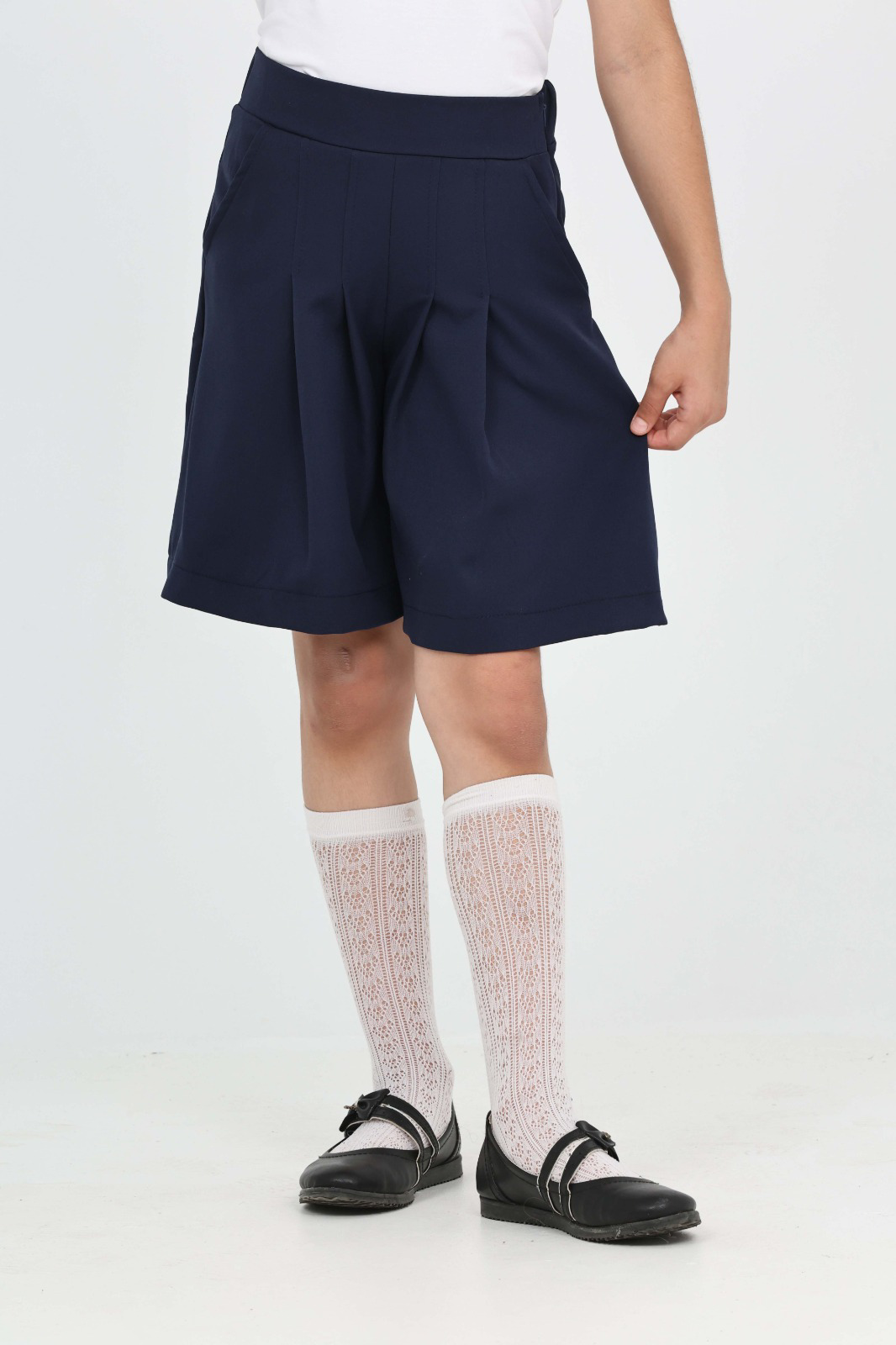 Toontoy Kız Çocuk Pileli Okul Şort