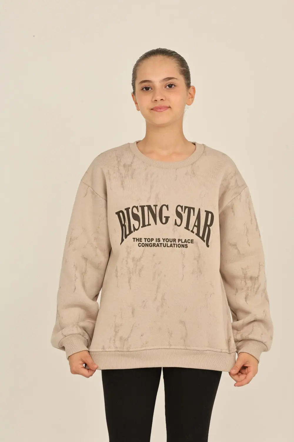 Toontoy Kız Çocuk Rısıng Star Baskılı Sweatshirt