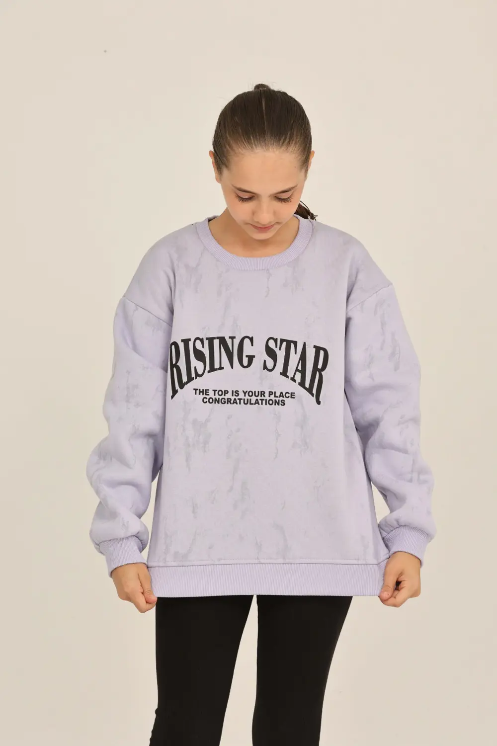 Toontoy Kız Çocuk Rısıng Star Baskılı Sweatshirt