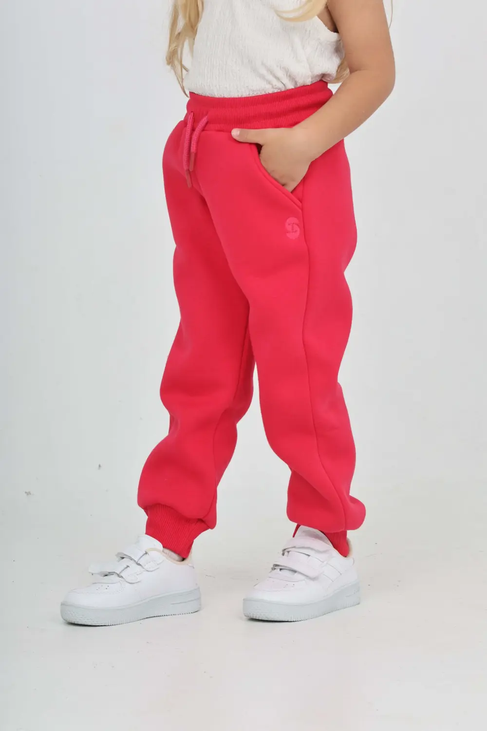 Toontoy Kız Çocuk T Logo Nakışlı Eşofman Alt