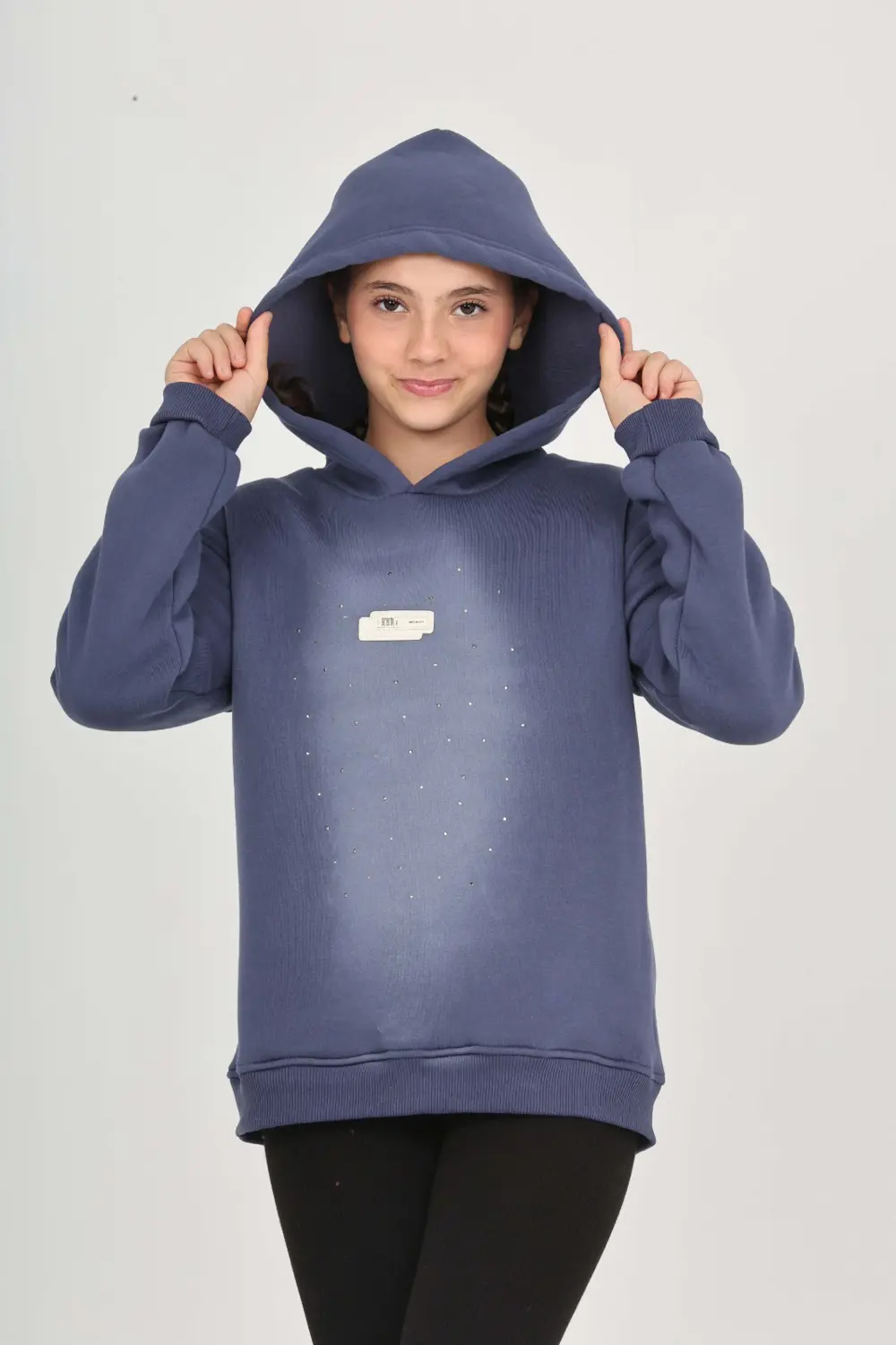 Toontoy Kız Çocuk Taş Dizaynlı Sweatshırt