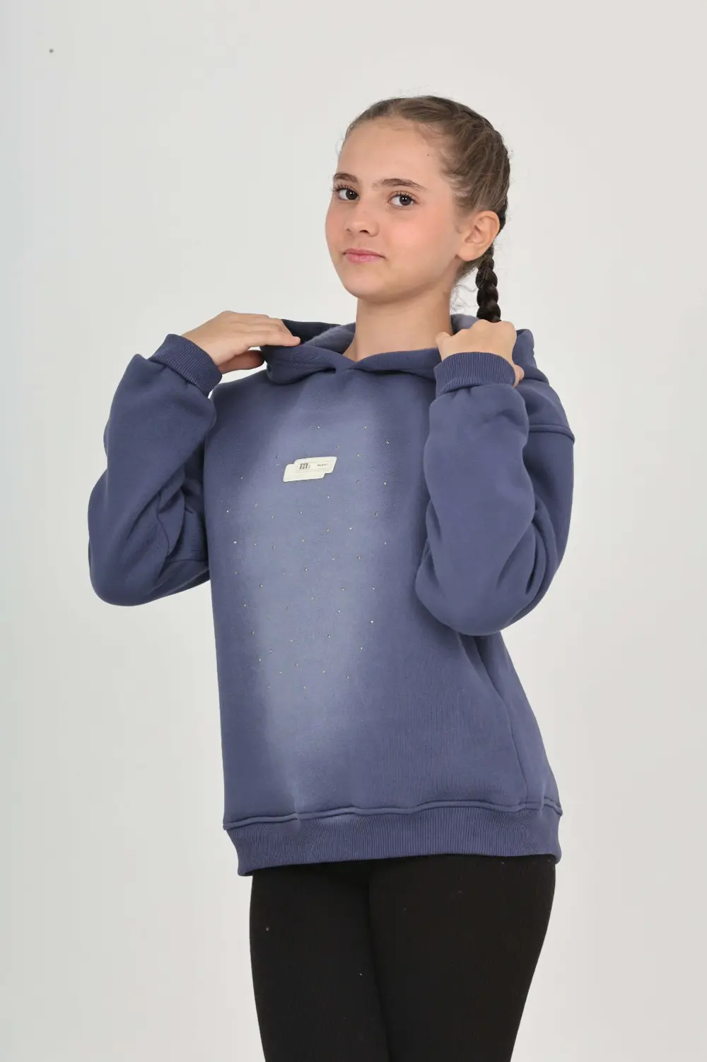 Toontoy Kız Çocuk Taş Dizaynlı Sweatshırt