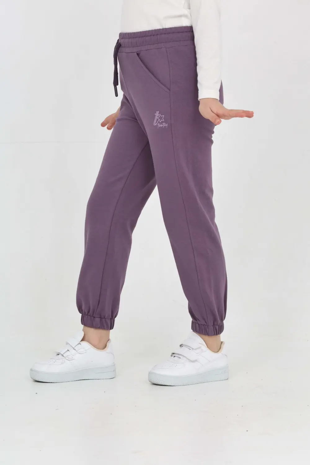 Toontoy Kız Çocuk Tonaton Nakışlı Eşofman Alt