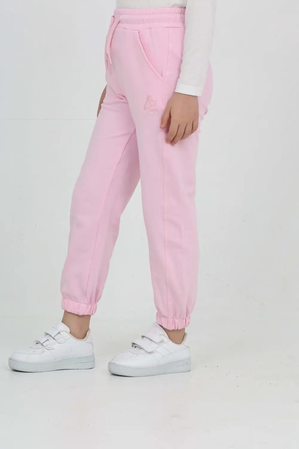 Toontoy Kız Çocuk Tonaton Nakışlı Eşofman Alt