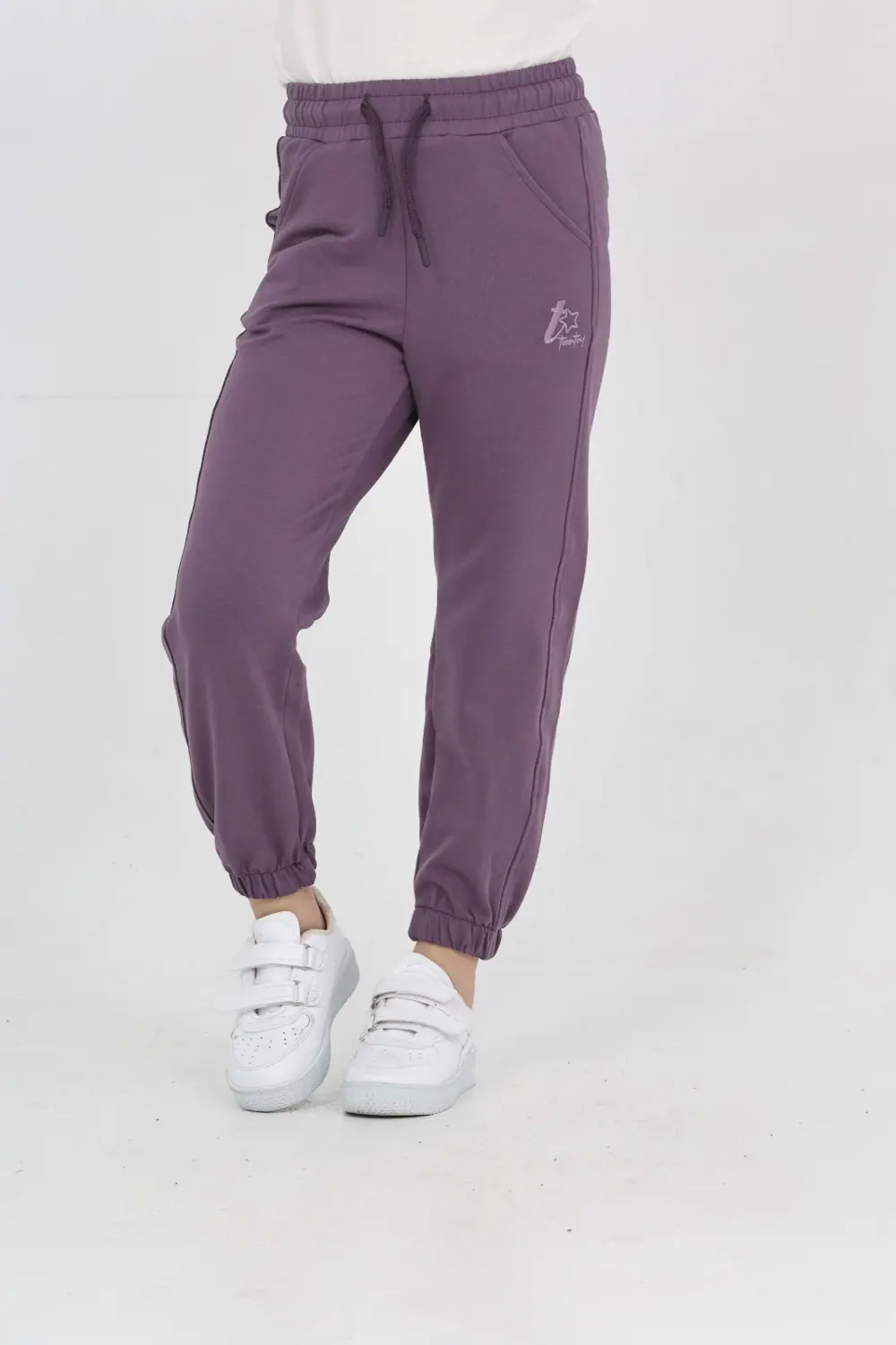 Toontoy Kız Çocuk Tonaton Nakışlı Eşofman Alt