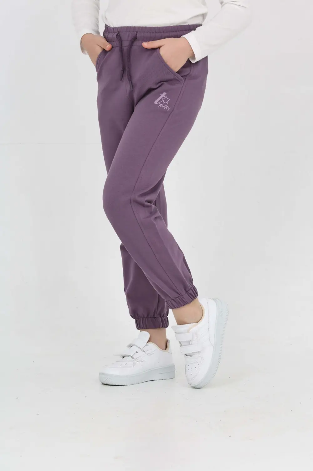 Toontoy Kız Çocuk Tonaton Nakışlı Eşofman Alt