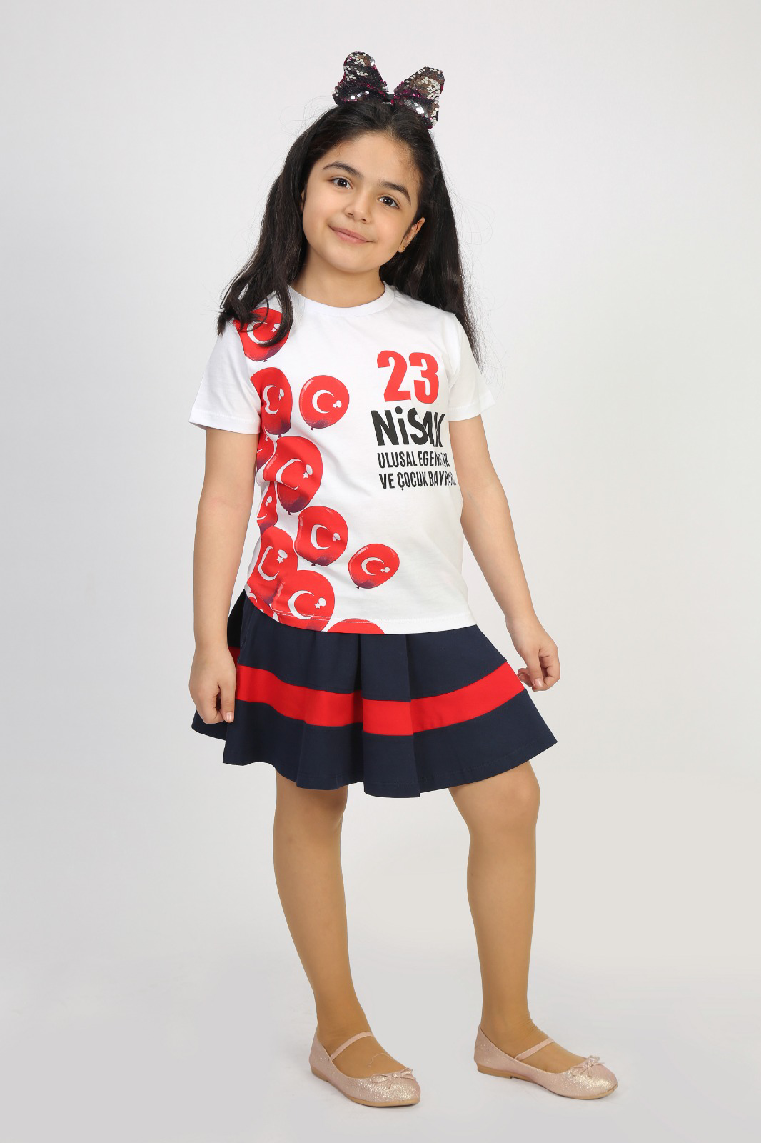 Toontoy Unisex Çocuk 23 Nisan Baskılı Tişört