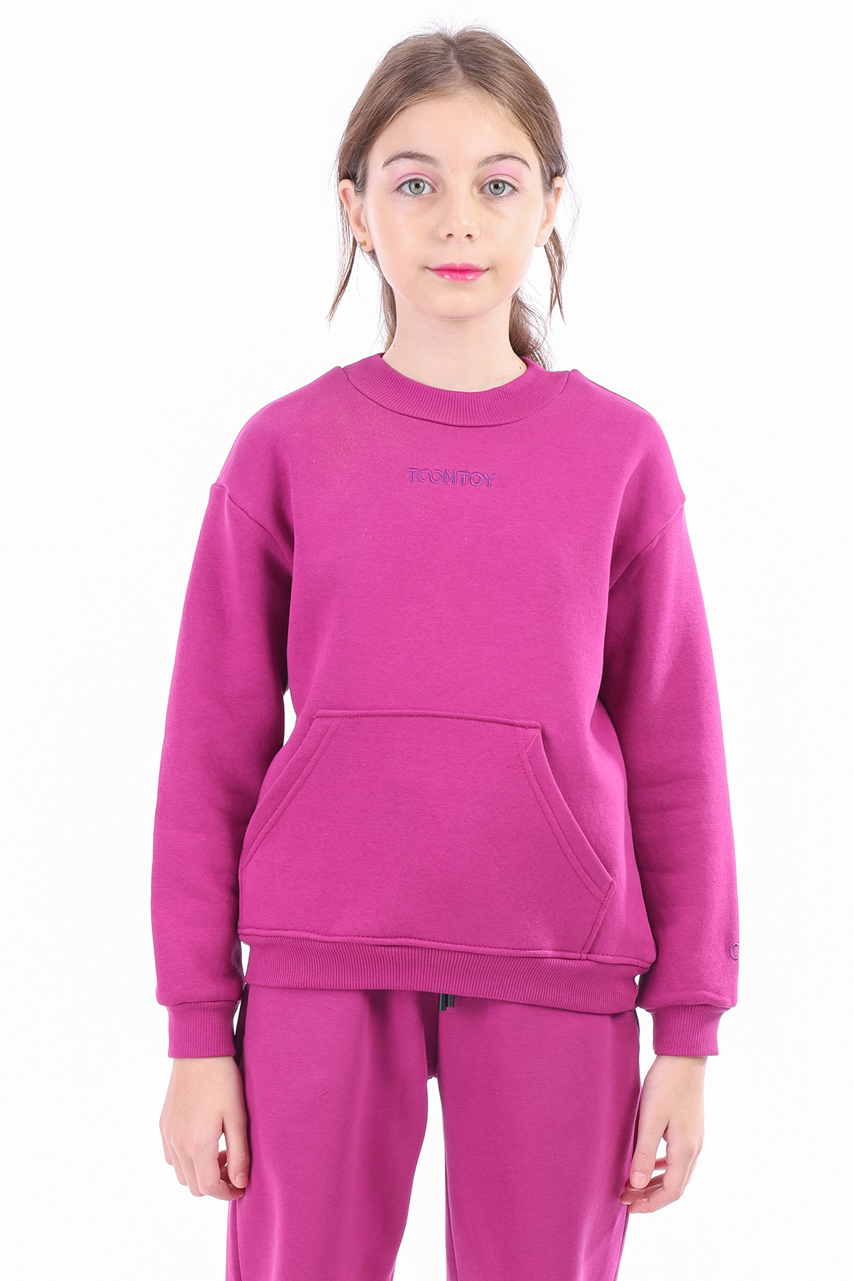 Toontoy Unisex Çocuk Nakışlı Sweatshirt