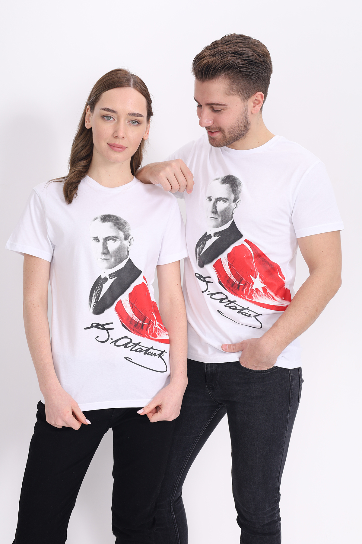 Toontoy Unisex Atatürk Baskılı Tişört 23093