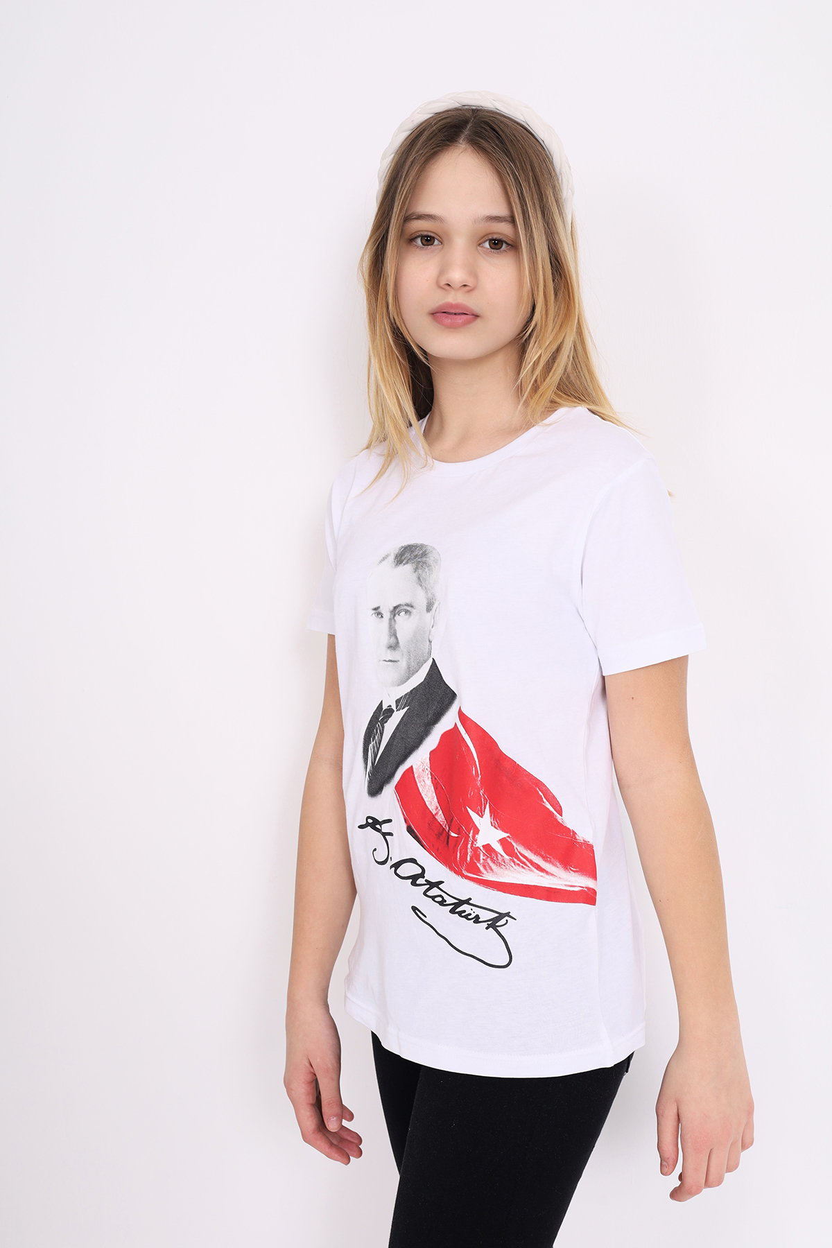 Toontoy Unisex Çocuk Atatürk Baskılı Tişört