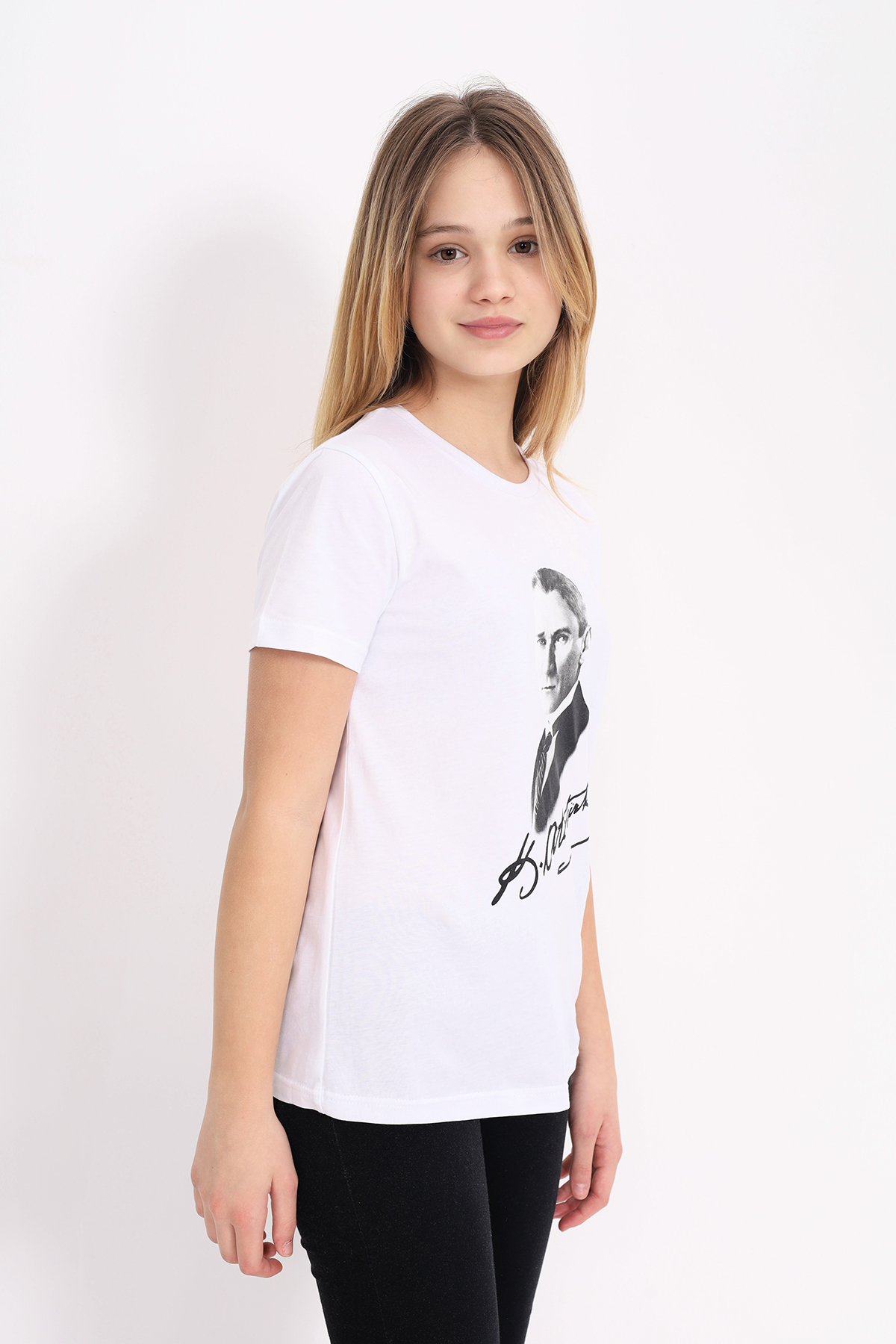 Toontoy Unisex Çocuk Atatürk Baskılı Tişört