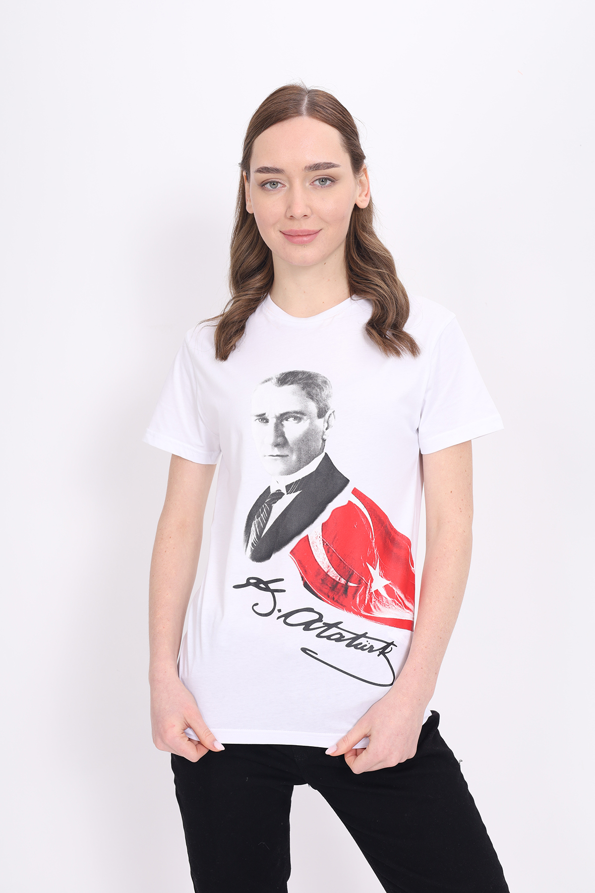 Toontoy Unisex Atatürk Baskılı Tişört 23093