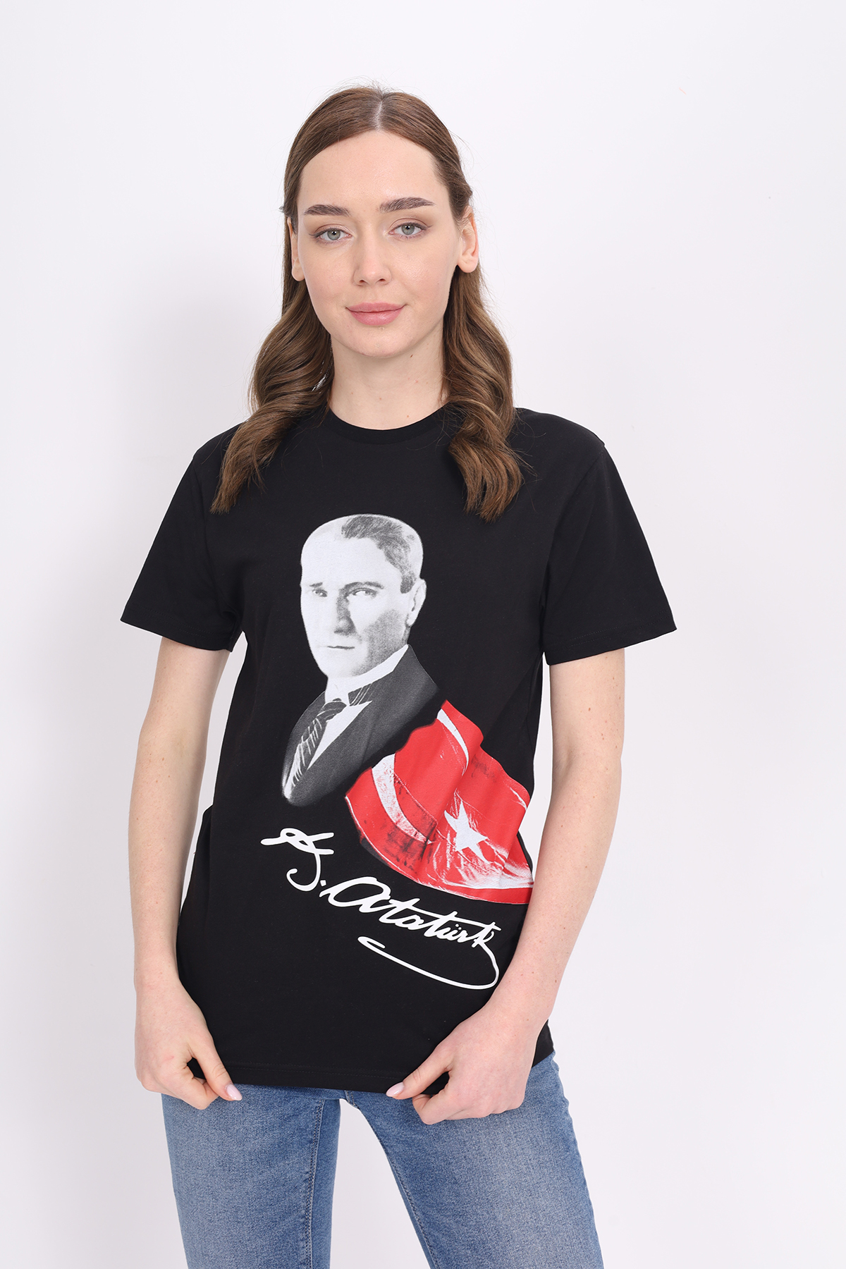 Toontoy Unisex Atatürk Baskılı Tişört 23093