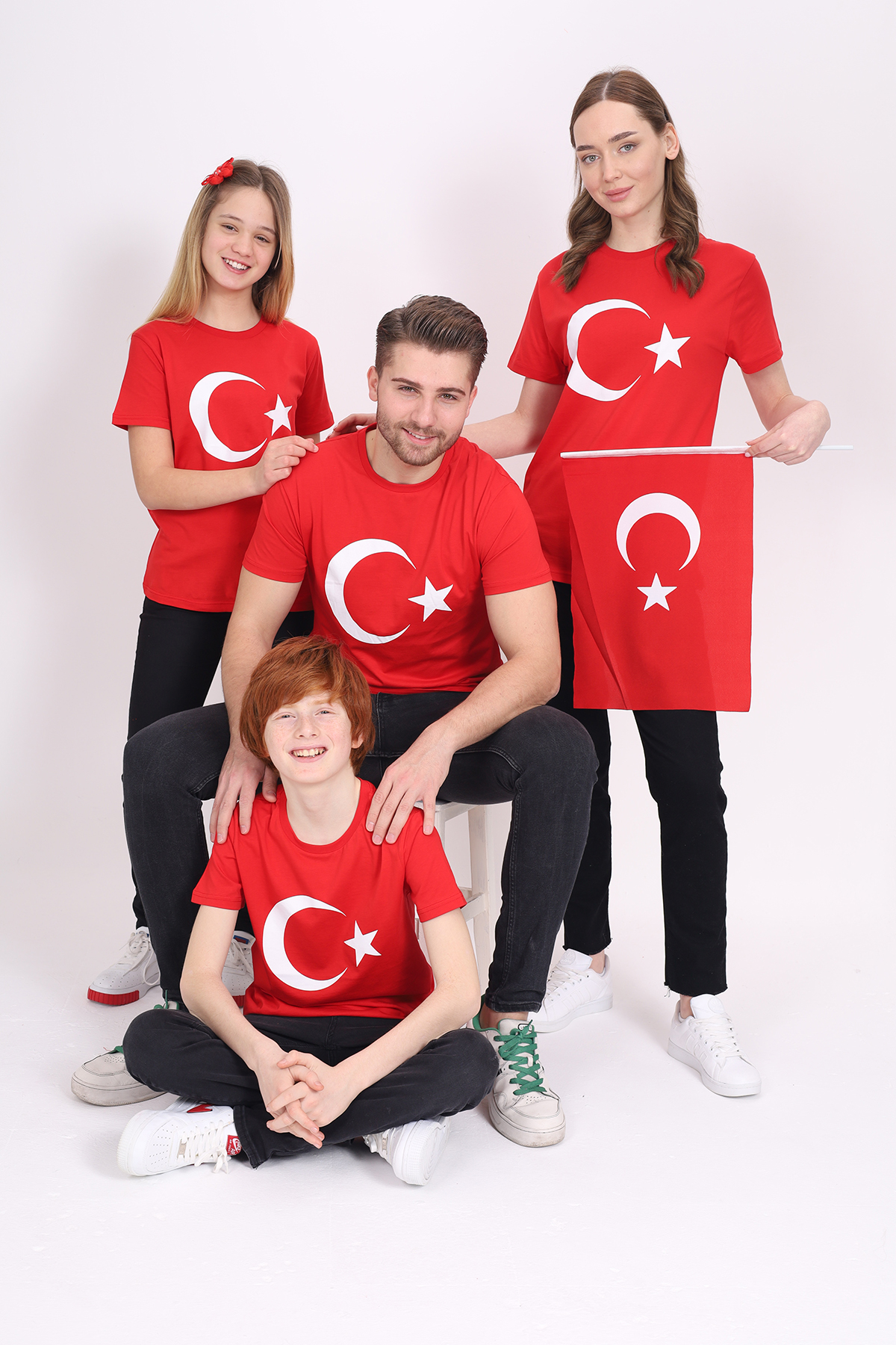Toontoy Unisex Ay Yıldız Baskılı Tişört