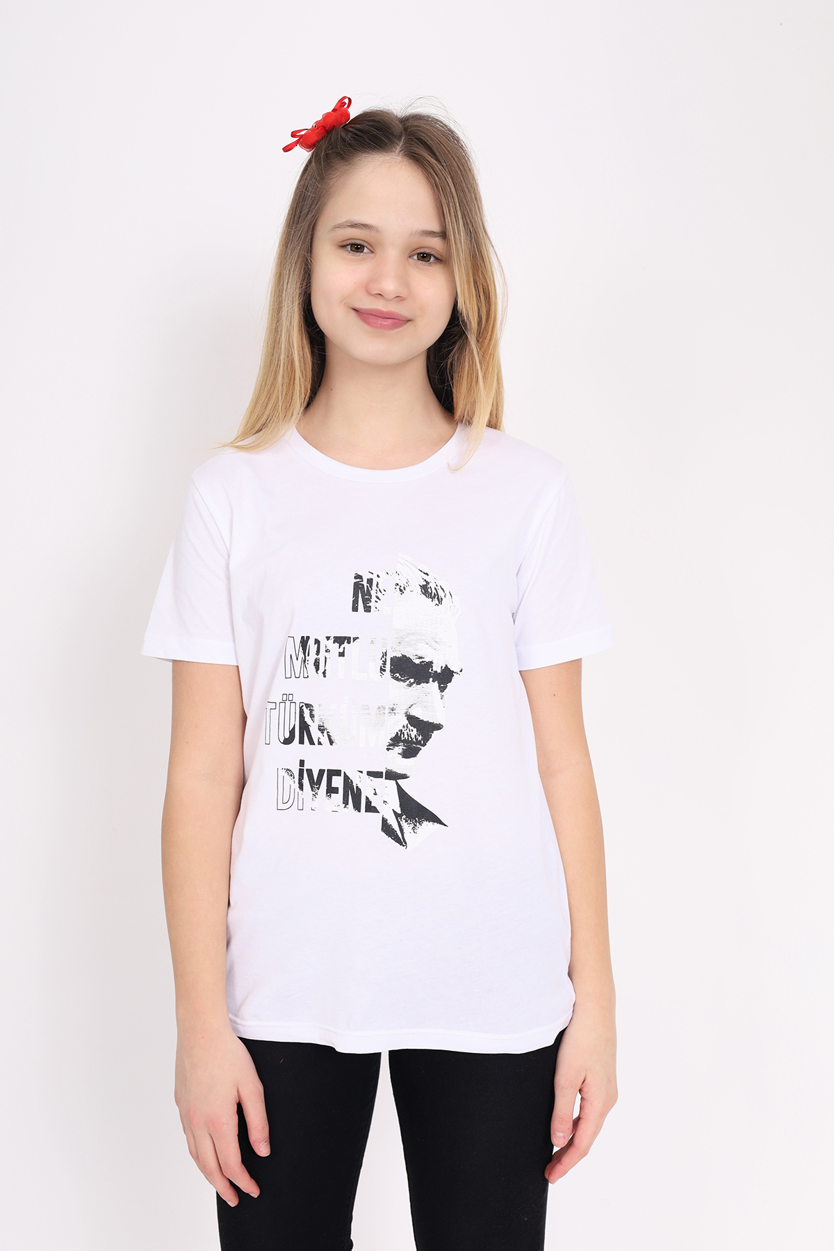 Toontoy Unisex Çocuk Atatürk Baskılı Tişört