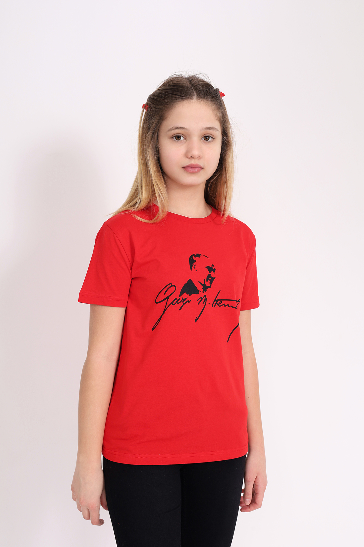 Toontoy Unisex Çocuk Atatürk Baskılı Tişört