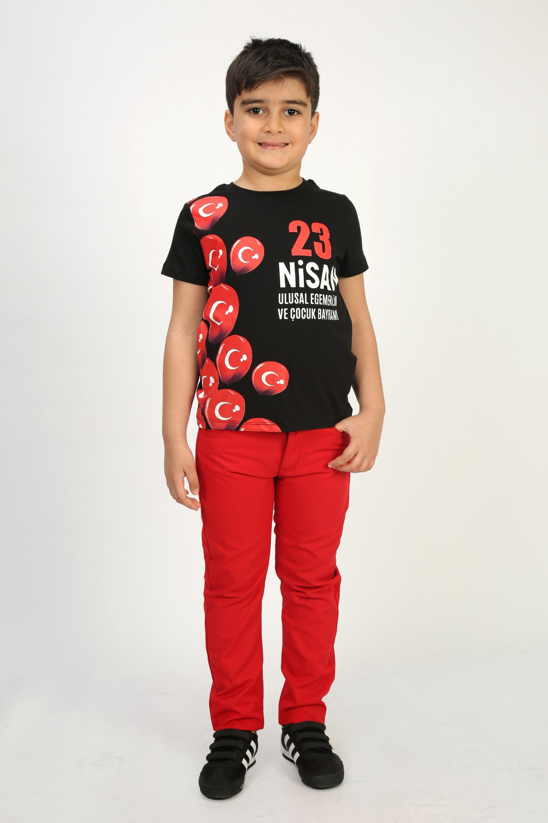 Toontoy Unisex Çocuk 23 Nisan Baskılı Tişört