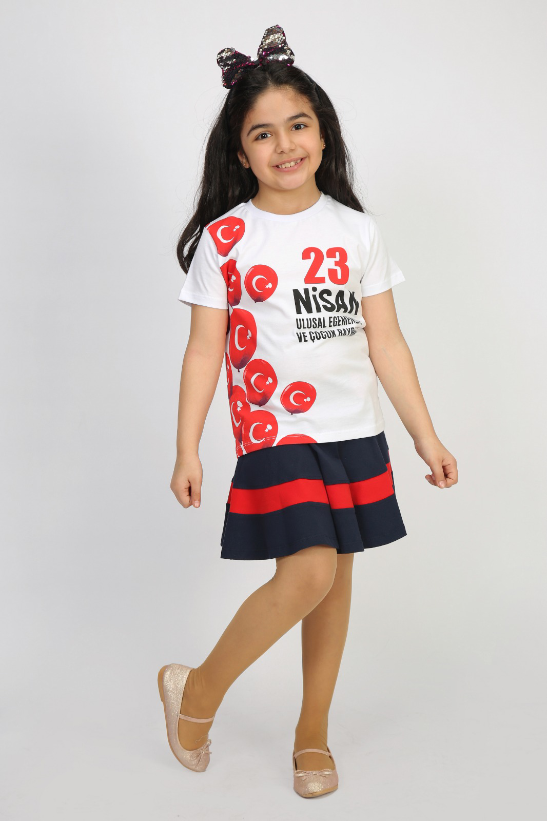 Toontoy Unisex Çocuk 23 Nisan Baskılı Tişört